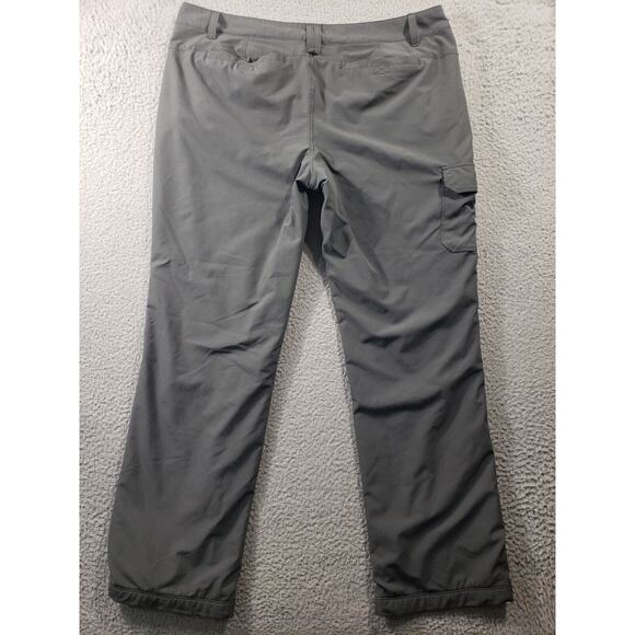 Eddie Bauer Cargo Pants Women's 16 Gray Fleece Lined Stretch Gorpcore 38x32 - Picture 10 of 16